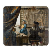 Johannes Vermeer - Die Allegorie des Malens Schneidebrett (Vorderseite)