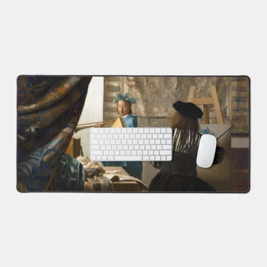 Johannes Vermeer - Die Allegorie des Malens Schreibtischunterlage (Tastatur & Maus)