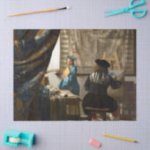 Johannes Vermeer - Die Allegorie des Malens Seidenpapier (Basteln)