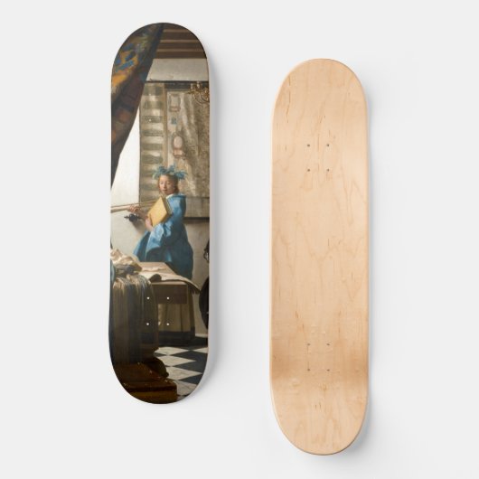 Johannes Vermeer - Die Allegorie des Malens Skateboard (Vorderseite)