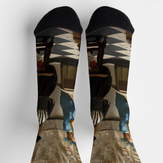 Johannes Vermeer - Die Allegorie des Malens Socken (Oben)