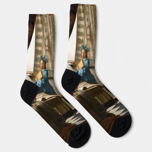 Johannes Vermeer - Die Allegorie des Malens Socken (Rechts)