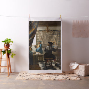 Johannes Vermeer - Die Allegorie des Malens Stoff