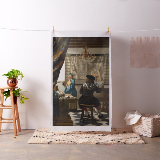 Johannes Vermeer - Die Allegorie des Malens Stoff (Beispiel)