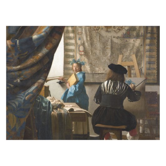 Johannes Vermeer - Die Allegorie des Malens Tischdecke (Vorderseite (Horizontal))