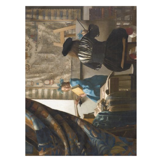 Johannes Vermeer - Die Allegorie des Malens Tischdecke (Vorderseite)