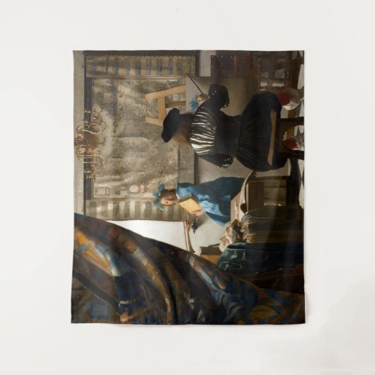 Johannes Vermeer - Die Allegorie des Malens Wandteppich (Vorderseite)