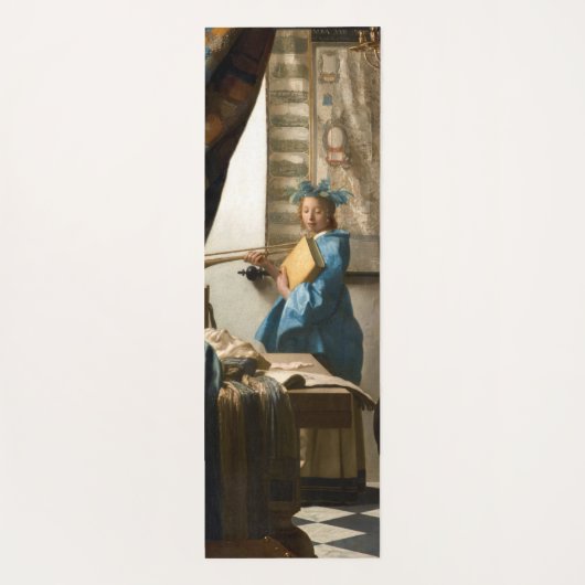 Johannes Vermeer - Die Allegorie des Malens Yogamatte (Rückseite)