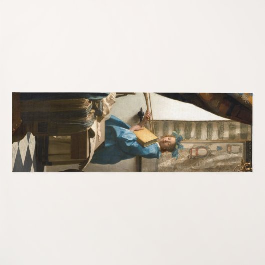 Johannes Vermeer - Die Allegorie des Malens Yogamatte (Vorderseite (Horizontal))