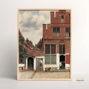 Johannes Vermeer Die kleine Straße Klassiker Poster
