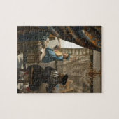 Johannes Vermeer - die Kunst der Malerei Puzzle (Horizontal)