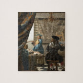 Johannes Vermeer - die Kunst der Malerei Puzzle (Vertikal)