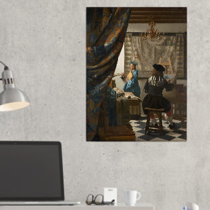 Johannes Vermeer, die Kunst des Malens Foliendrucke