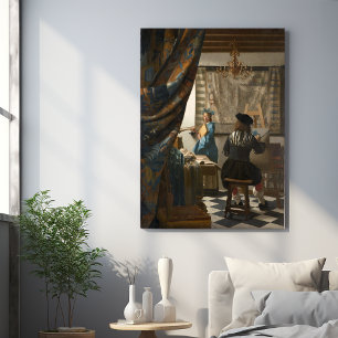 Johannes Vermeer, die Kunst des Malens Fotodruck