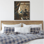 Johannes Vermeer, die Kunst des Malens Leinwanddruck (Insitu (Schlafzimmer))