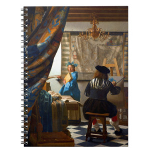 Johannes Vermeer Die Kunst des Malens Notizblock