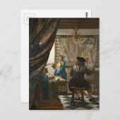 Johannes Vermeer - Die Kunst des Malens Postkarte (Vorne/Hinten)