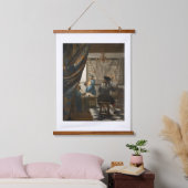 Johannes Vermeer, die Kunst des Malens Wandteppich Mit Holzrahmen (Schlafzimmer)