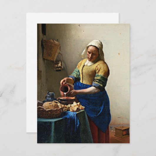 Johannes Vermeer, die Milchmädchen (Vorne/Hinten)