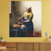 JOHANNES VERMEER - Die Milchmädchen 1658 Leinwanddruck (Insitu (Wohnzimmer))
