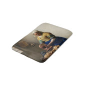 Johannes Vermeer - Die Milchmädchen Badematte (Schrägansicht)