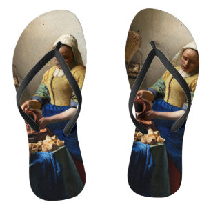 Johannes Vermeer - Die Milchmädchen Badesandalen