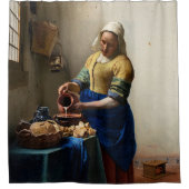Johannes Vermeer - Die Milchmädchen Duschvorhang (Vorderseite)