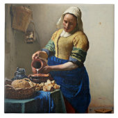 Johannes Vermeer, die Milchmädchen Fliese (Vorderseite)