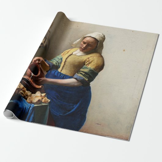 Johannes Vermeer - Die Milchmädchen Geschenkpapier (Ungerollt)