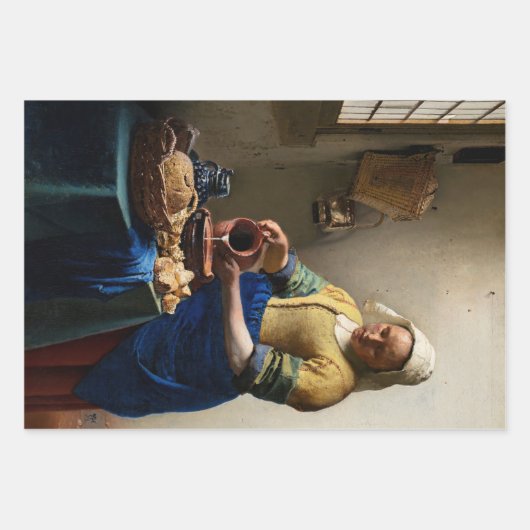Johannes Vermeer - Die Milchmädchen Geschenkpapier Set (Vorderseite 2)
