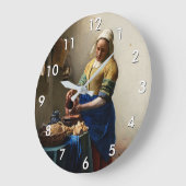 Johannes Vermeer - Die Milchmädchen Große Wanduhr (Winkel)