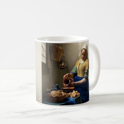 Johannes Vermeer - Die Milchmädchen Kaffeetasse (VorderseiteRechts)