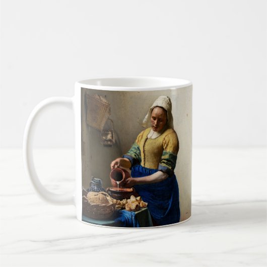 Johannes Vermeer - Die Milchmädchen Kaffeetasse (Links)