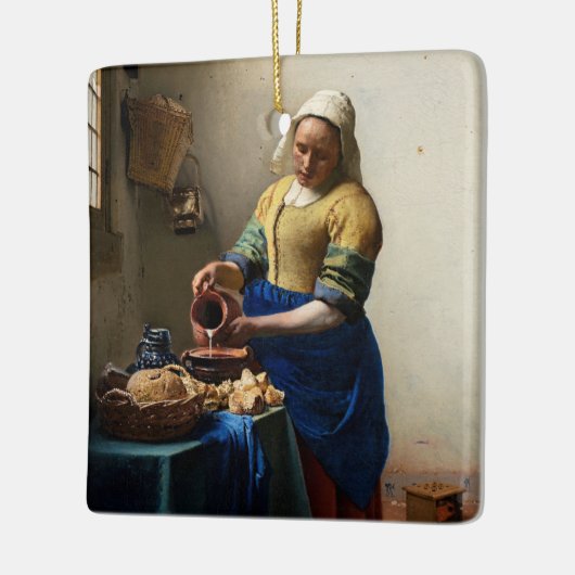 Johannes Vermeer - Die Milchmädchen Keramikornament (Links)