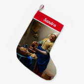Johannes Vermeer - Die Milchmädchen Kleiner Weihnachtsstrumpf (Vorderansicht (hängend))