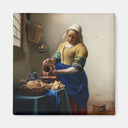 Johannes Vermeer - Die Milchmädchen Magnet (Vorne)