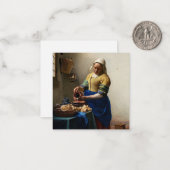 Johannes Vermeer - Die Milchmädchen Mitteilungskarte (Vorderseite/Rückseite Beispiel)
