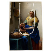Johannes Vermeer - Die Milchmädchen Mittlere Geschenktüte (Rückseite)