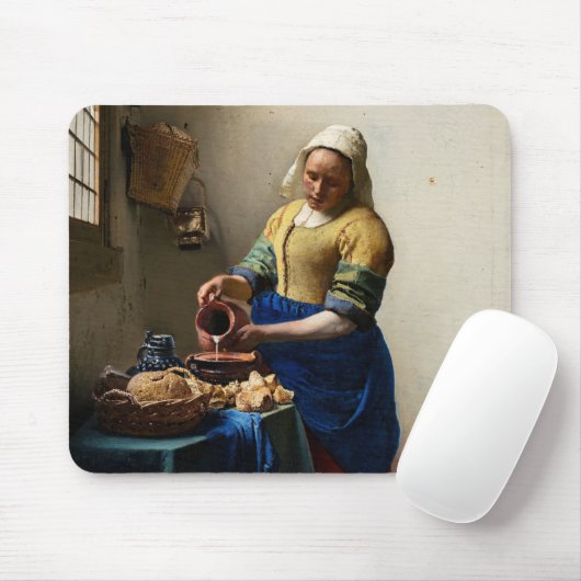 Johannes Vermeer - Die Milchmädchen Mousepad (Mit Mouse)