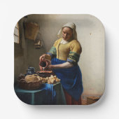 Johannes Vermeer - Die Milchmädchen Pappteller (Vorderseite)