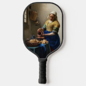 Johannes Vermeer - Die Milchmädchen Pickleball Schläger (Rückseite)