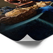 Johannes Vermeer - Die Milchmädchen Poster (Ecke)