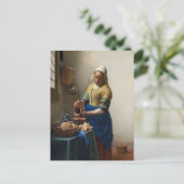 Johannes Vermeer, die Milchmädchen Postkarte (Stehend Vorderseite)