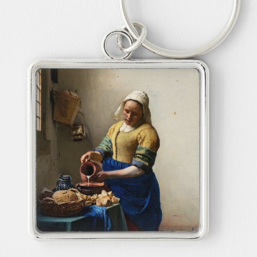 Johannes Vermeer - Die Milchmädchen Schlüsselanhänger (Vorne)