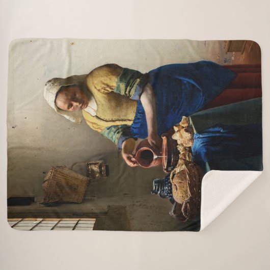Johannes Vermeer - Die Milchmädchen Sherpadecke (Vorderseite (Horizontal))