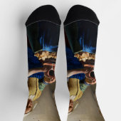Johannes Vermeer - Die Milchmädchen Socken (Oben)
