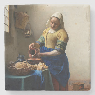 Johannes Vermeer - Die Milchmädchen Steinuntersetzer