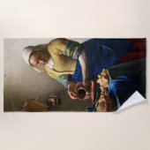 Johannes Vermeer - Die Milchmädchen Strandtuch (Vorderseite)