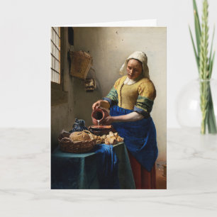 Johannes Vermeer - Die Milchmädchenpostkarte Karte
