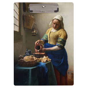 Johannes Vermeer - Die Milchmagd Klemmbrett